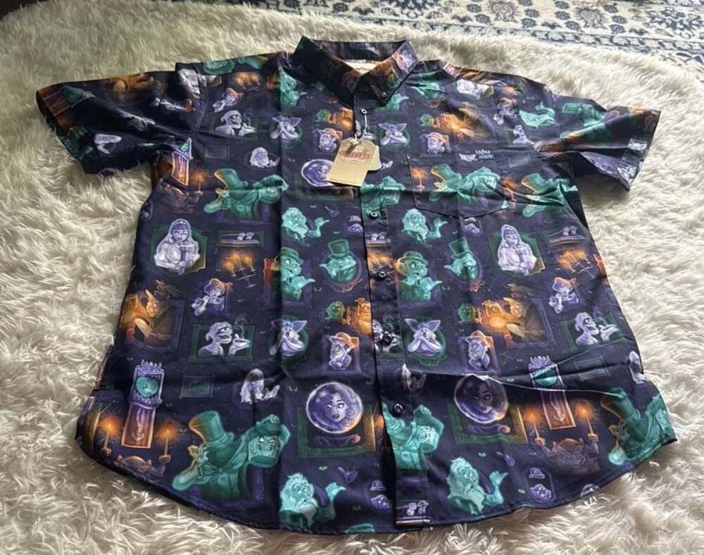 RSVLTS x Disney Parks Haunted Mansion "Haunted Houseguests" KUNUFLEX Shirt XL